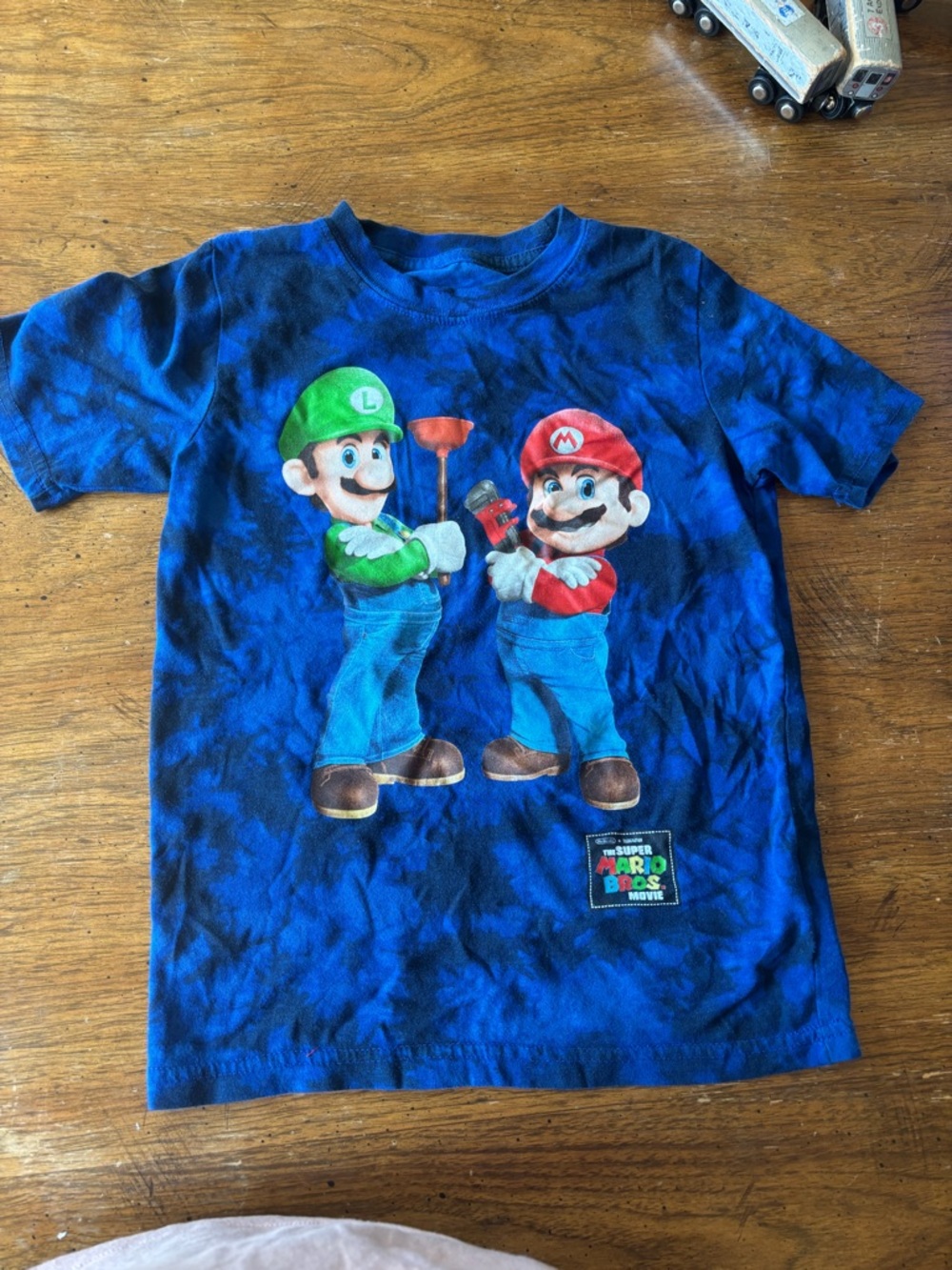 Nintendo Blue Kids Tee with Mario & Luigi Graphic